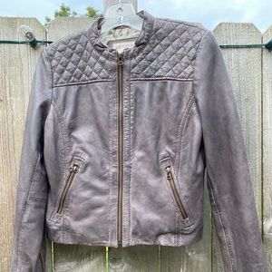 Distressed Leather Jacket
